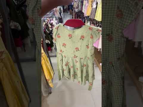 Baby Girl Floral Checkered Frock Dress with Diaper Cover Set198