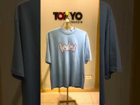 GATSBY Mens Oversized T-shirt _Review G123 Sky