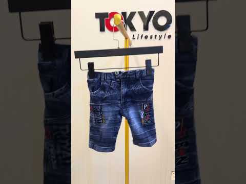 Boys Printed Short Sleeve Shirt & Denim.409
