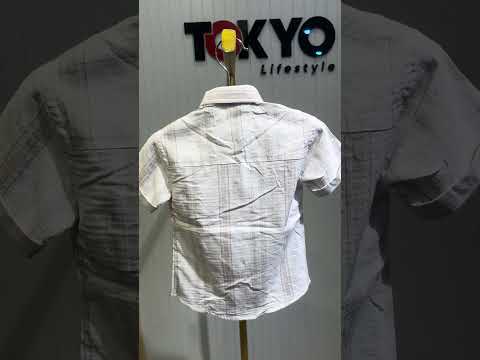 Kids Cotton Shirt & Pant Set – Short Sleeve Casual Outfit 388