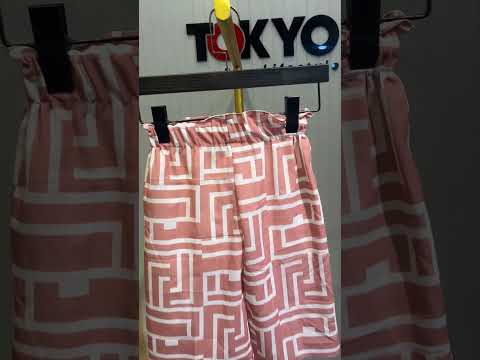 Kids Geometric Print Shirt & Pant Co-Ord Set 163