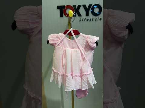 Baby Girls Premium Net Frock Set with Inner & Bloomers 67