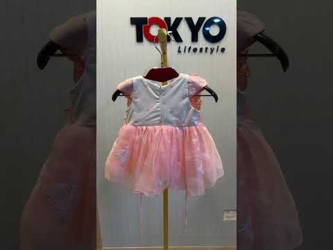 Baby Girls Peach Tulle Dress Set with Leggings 259