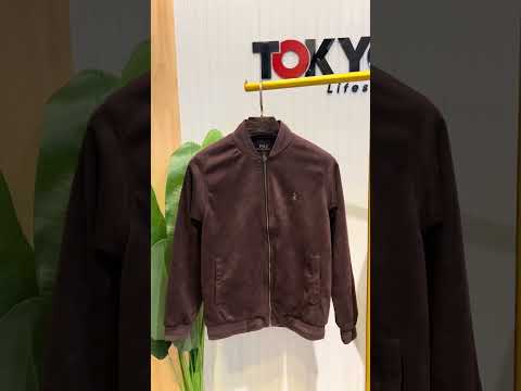 Men’s Premium Full-Zip Bomber Jacket – Chocolate Brown