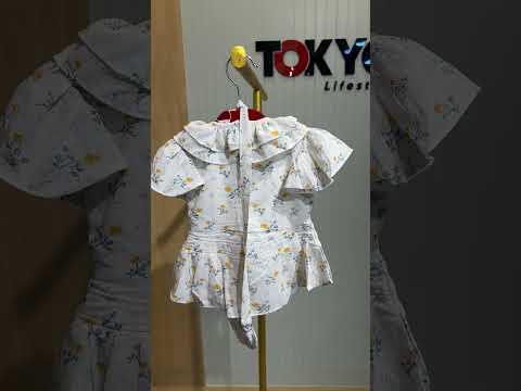 Baby Girls Floral Top & Flowy Skirt with Mini Sling Bag – 3-Piece Set.165.