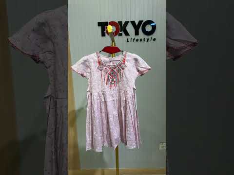 Girls Embroidered Party Wear Frock A80