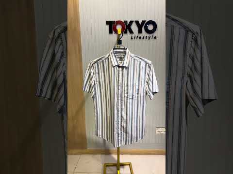 GATSBY Men's S/S Shirt_ Perry Ellis Cheak PR 4043