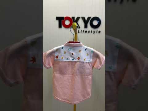 Baby Summer Leaf Print Shirt & Shorts 081