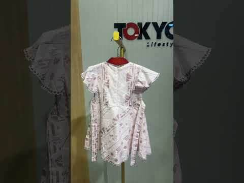 Baby Girls Printed Cotton Frock Dress Set with Inner Bloomer 195