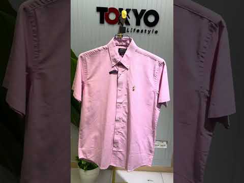 Premium Half Sleeve Solid Shirt RLSS 28 pink