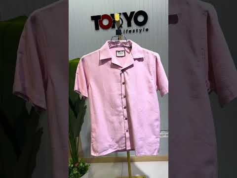 Premium Seersucker Cuban Collar Shirt GCST 403