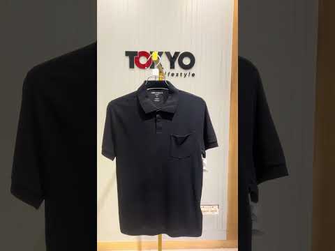 GATSBY Mens Polo T-shirt Poolbasics Black 2001