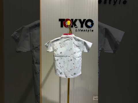 Baby Boys Boat Print Shirt & Shorts Set-C56