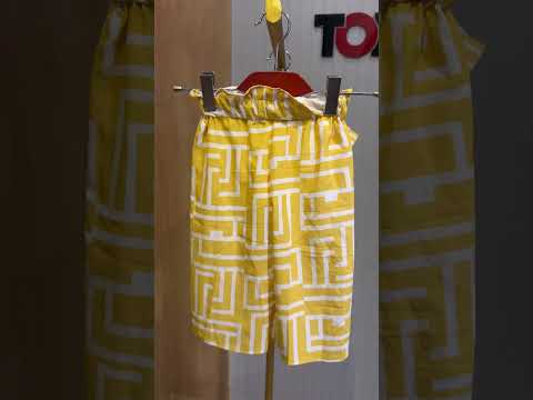 Kids Geometric Print Shirt & Pant Co-Ord Set 163