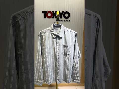 GATSBY MENS F/S SHIRT GRAY CHE