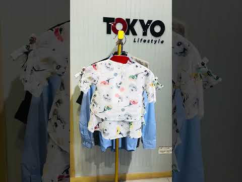 Baby Girls Floral Top & Navy Skirt Set with Belt 256