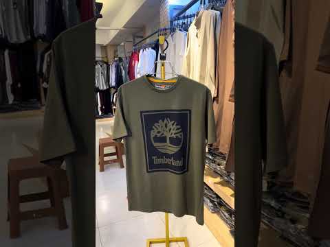 Mens Olive Green Timberland Graphic T-Shirt