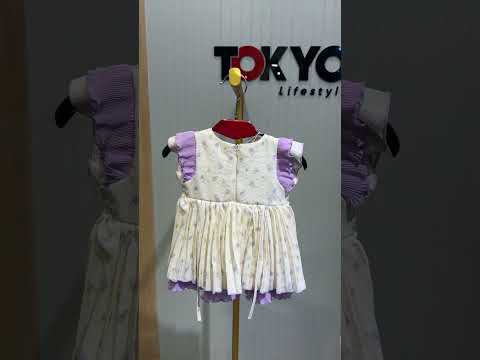 Floral Frill Baby Girl Party Dress Set with Bloomer 290