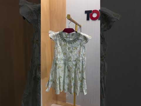 Girls Floral Layered Dress 1