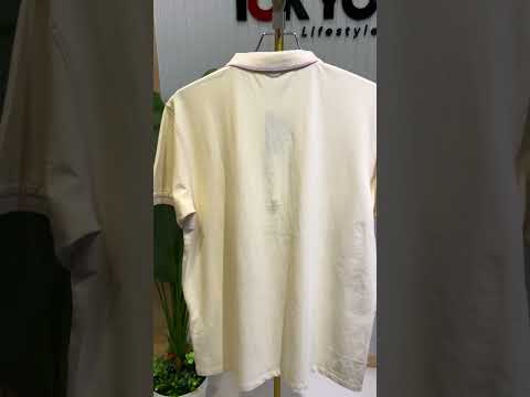 GATSBY Mens Polo T-shirt celio Cream White 4010