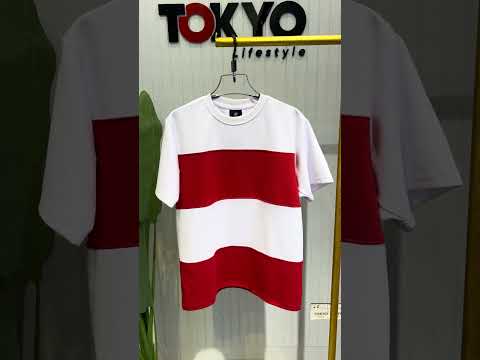 GATSBY Mens T-shirt Red White G140