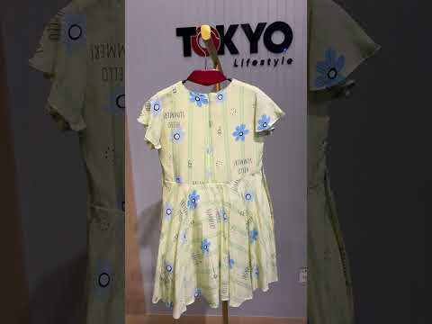 Floral Print Cotton A-Line Dress with Lace 15