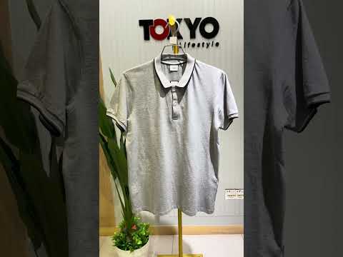 GATSBY Mens Polo T-shirt Celio Grey 2003