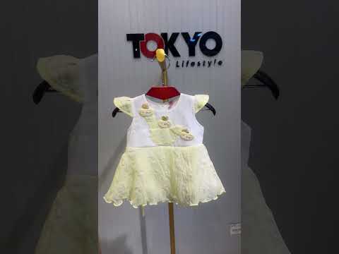 Baby Girls Appliqué Net Frock Set 78