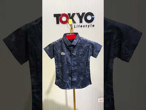 Boys Printed Casual Shirt & Denim Shorts Set 225