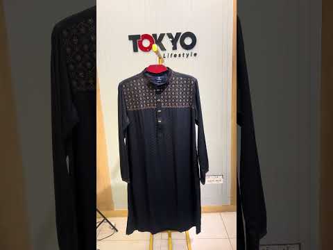 Gatsby Premium Panjabi for Men – Classic Fit | Eid & Festive Wear 02_BLACK