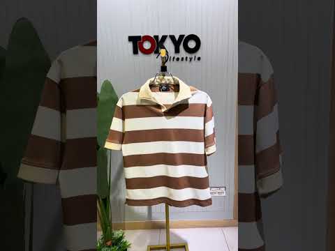 Men's Premium Knit Striped Polo Shirt 501