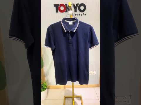 GATSBY Mens Polo T-shirt celio Navy Blue 4009