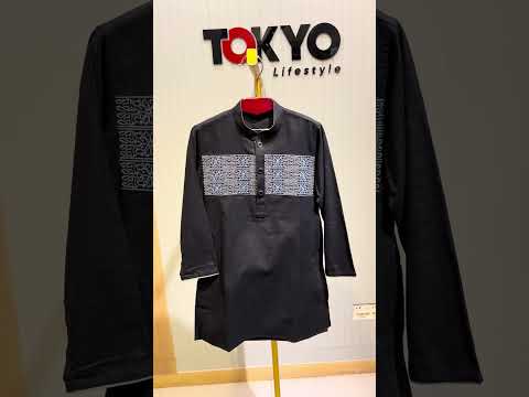 Boys Premium Embroidered Black Panjabi 1211