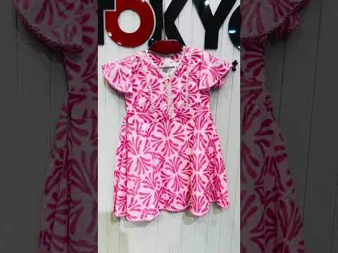 Girls Printed Frock with Inner Leggings 209