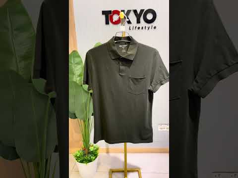 GATSBY Mens Polo T-shirt Poolbasics Dark Olive Green 2006