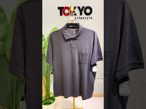 GATSBY Mens Polo T-shirt Dark Grey Poolbasics 4019