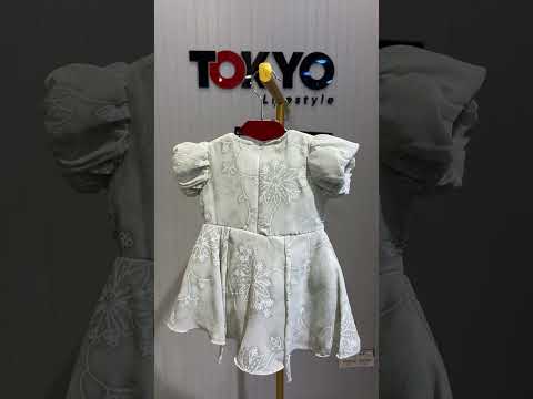 Baby Girls Elegant Embroidered Dress 257