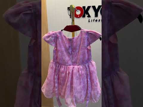 Girls Floral Party Dress Set with Bloomers 196