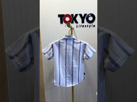 Boys Premium Stripe Shirt & Check Shorts Set B001