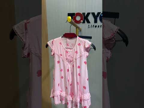 Baby Girls Heart Print Cotton Dress Set with Bloomers 1403
