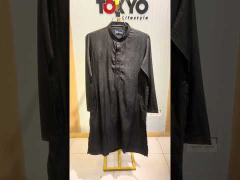 GATSBY Mens Panjabi KE2612 Black