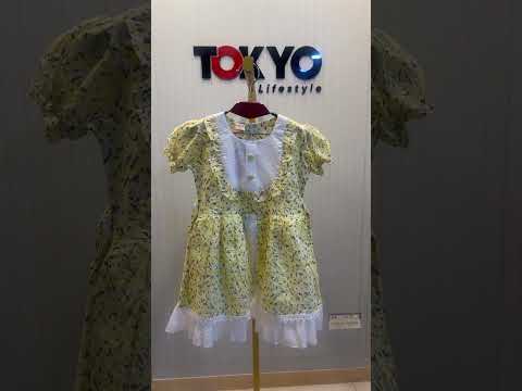 Girls Floral Layered Summer Dress with Lace Detail 14