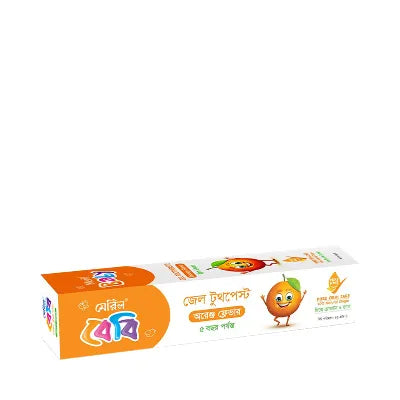 Meril Baby Gel Toothpaste – Orange & Strawberry Flavor 45gm