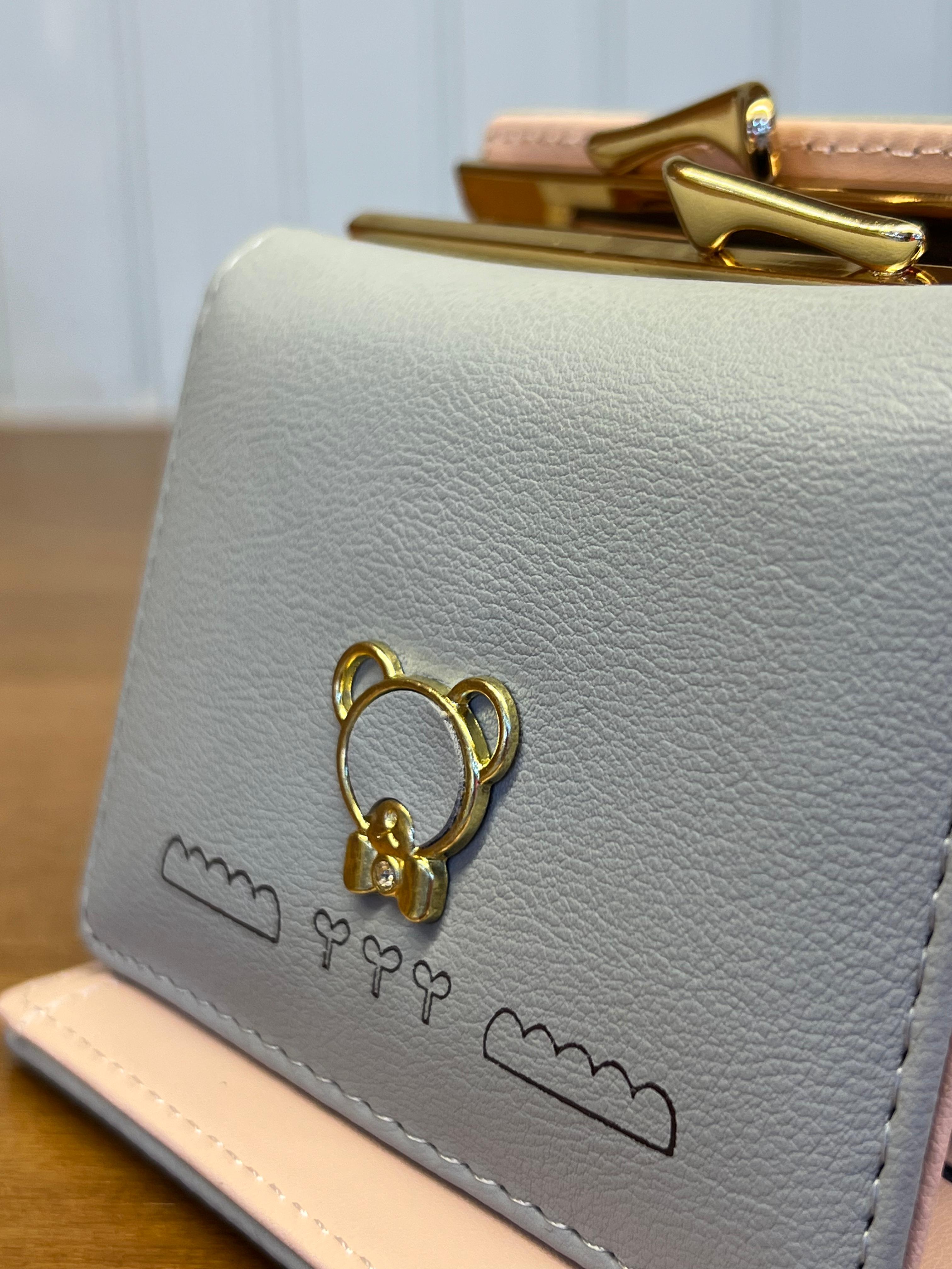 Cute Bear Lock Mini Wallet for Women