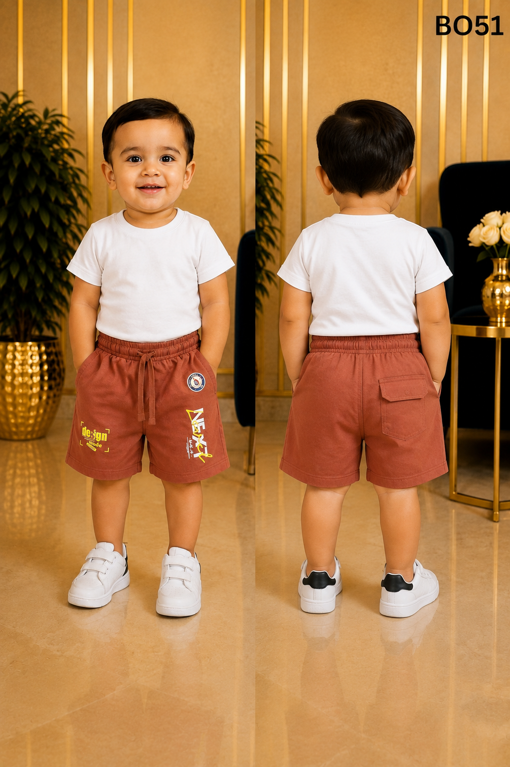 Boys Premium Graphic Drawstring Shorts  BO51