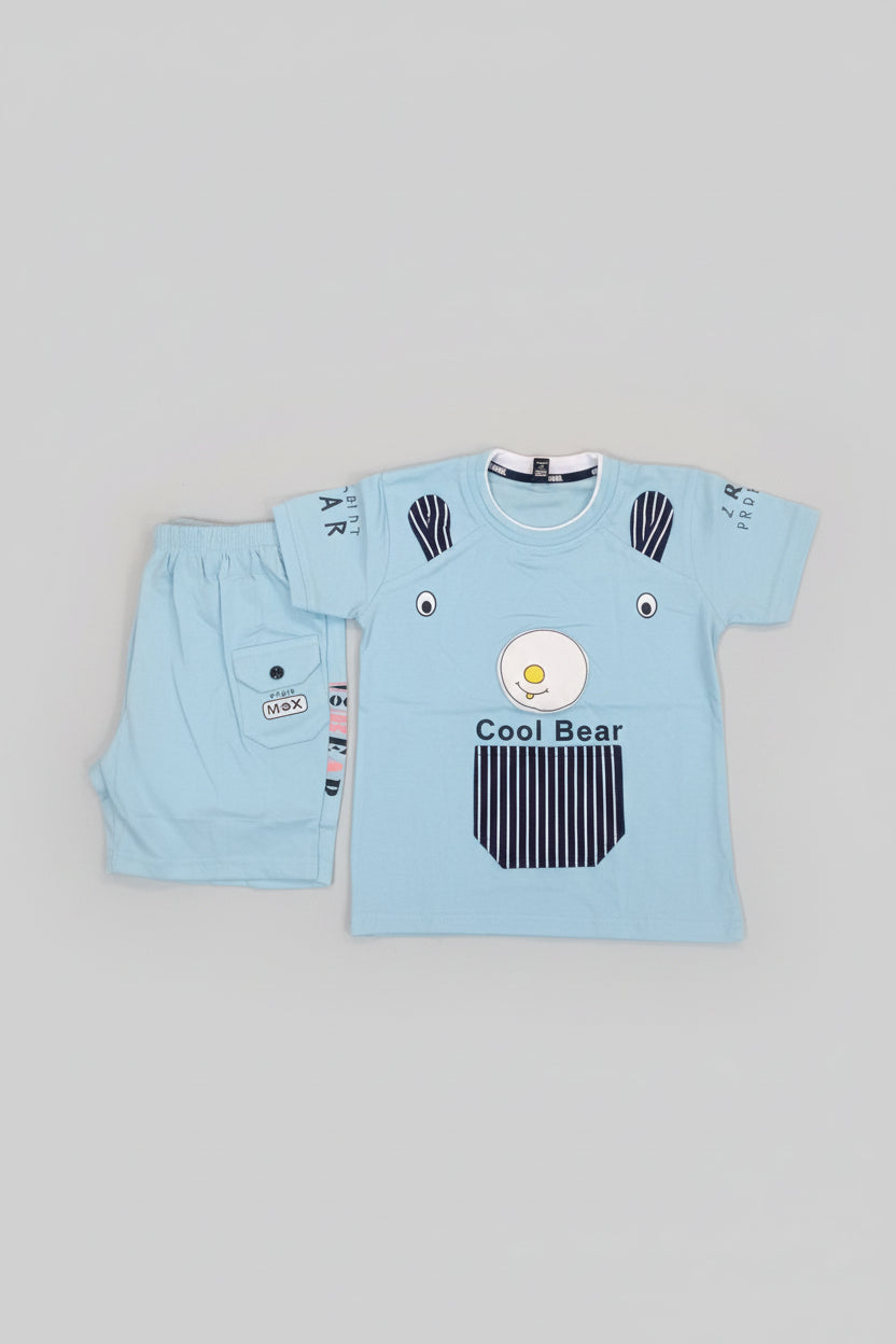 Baby Boys “Cool Bear” T-Shirt & Shorts Set 329