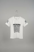 Alpana "Balenciaga" Inspired Graphic Streetwear T-Shirt – Dripping Logo & Rhinestone Detail 269