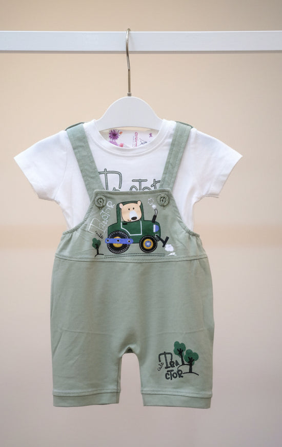 Boy Cotton Dungaree Set 324