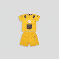 Kids Cool Bear Printed T-Shirt & Shorts Set 333