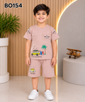 Premium Boys Surf Adventure T-Shirt & Shorts Set-BO154